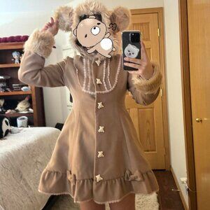 DearMyLove NWT Fur Bear Coat